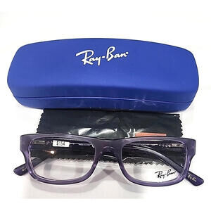 Ray Ban RB5268 5122 Small Purple Square Eyeglasses Frames 48-17 135 Case Cloth